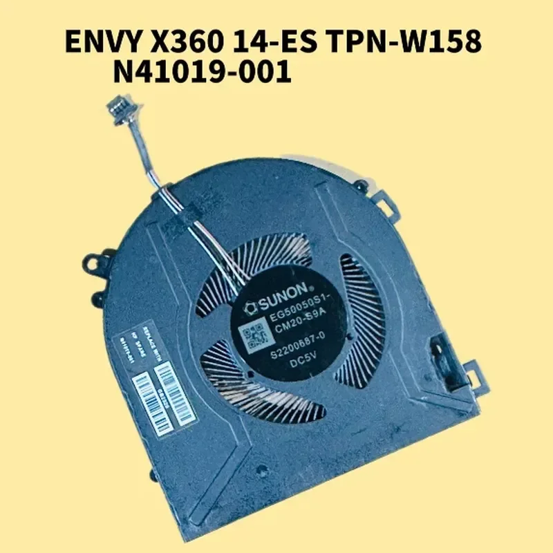 For HP HP ENVY X360 14-ES TPN-W158 Laptop Cooling Fan Replacement Part N41019-001