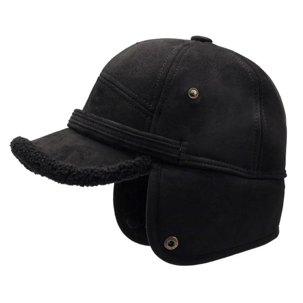 

Casual Faux Fur Earflap Russian Hats Thickened Warm Bomber Hat Baseball Caps