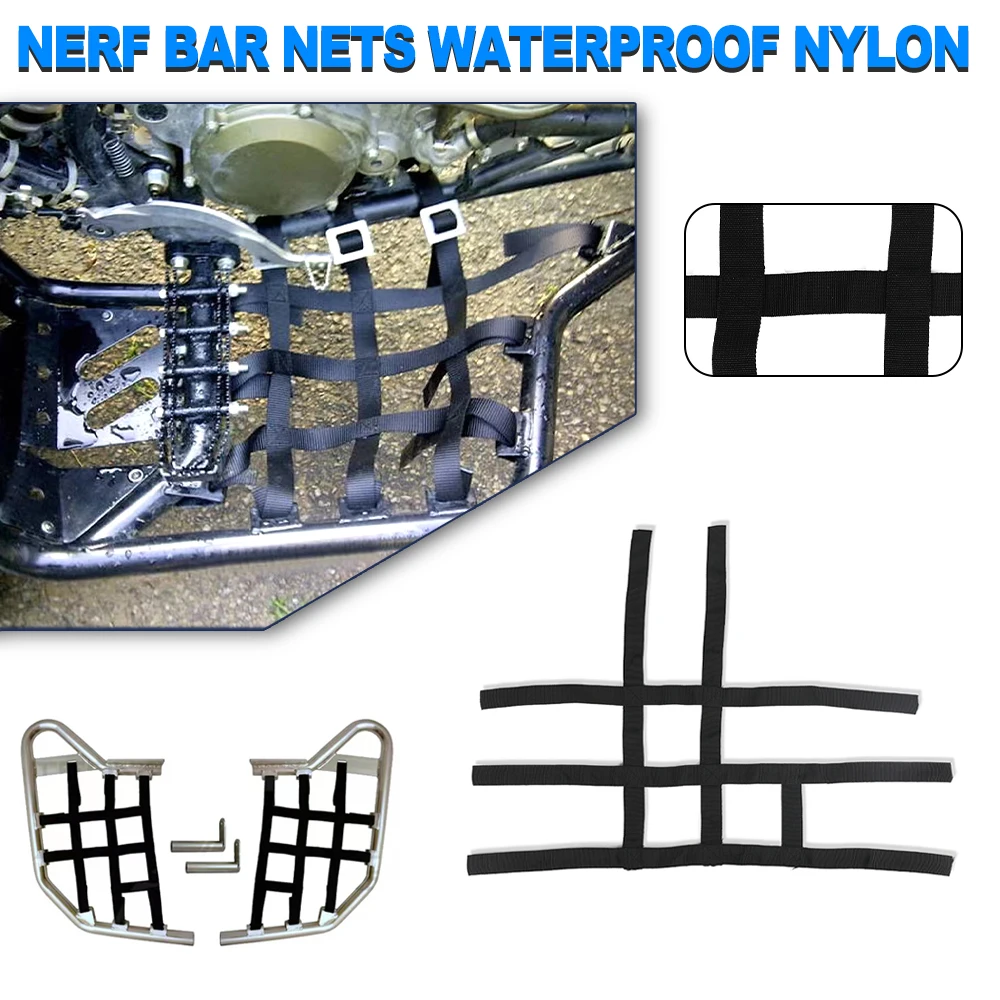 

Nerf Bar Nets For Suzuki LTZ400 For Arctic Cat Polaris Predator 500 Moto Parts Waterproof Nylon ATV Toolkit For Polaris Pred