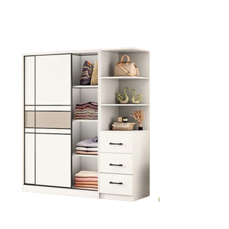 Cheap Storage Luxury Wardrobes Queen European White Sliding Doors Wardrobes Living Room Roupeiro De Quarto Bedroom Furniture