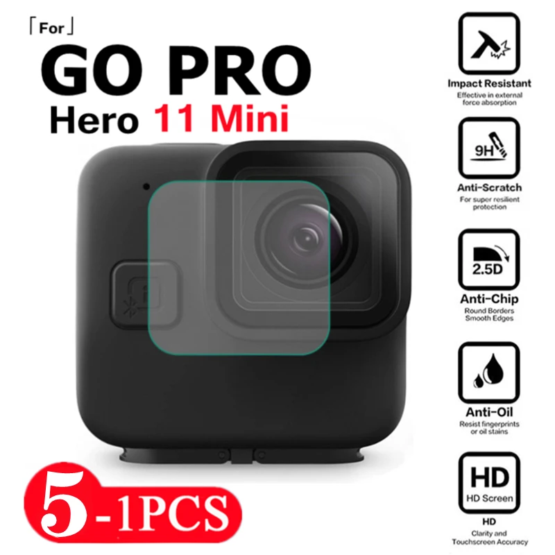 Tempered Glass Lens Protector For Go Pro Hero 11 Mini Camera Front Lens LCD Dsiaply Screen Proteive Cover For GoPro Hero 11Mini