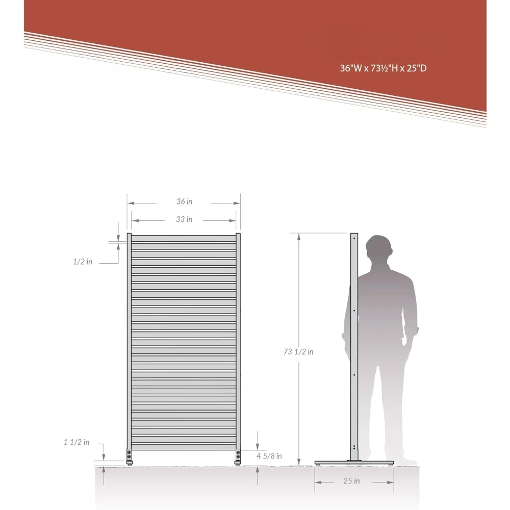 Imagem -02 - Kit de Tela de Privacidade Autônoma ou Montada em Superfície de Madeira Premium com Ripas de Partição Painel Divisor de Sala Decoração de Casa Jardim