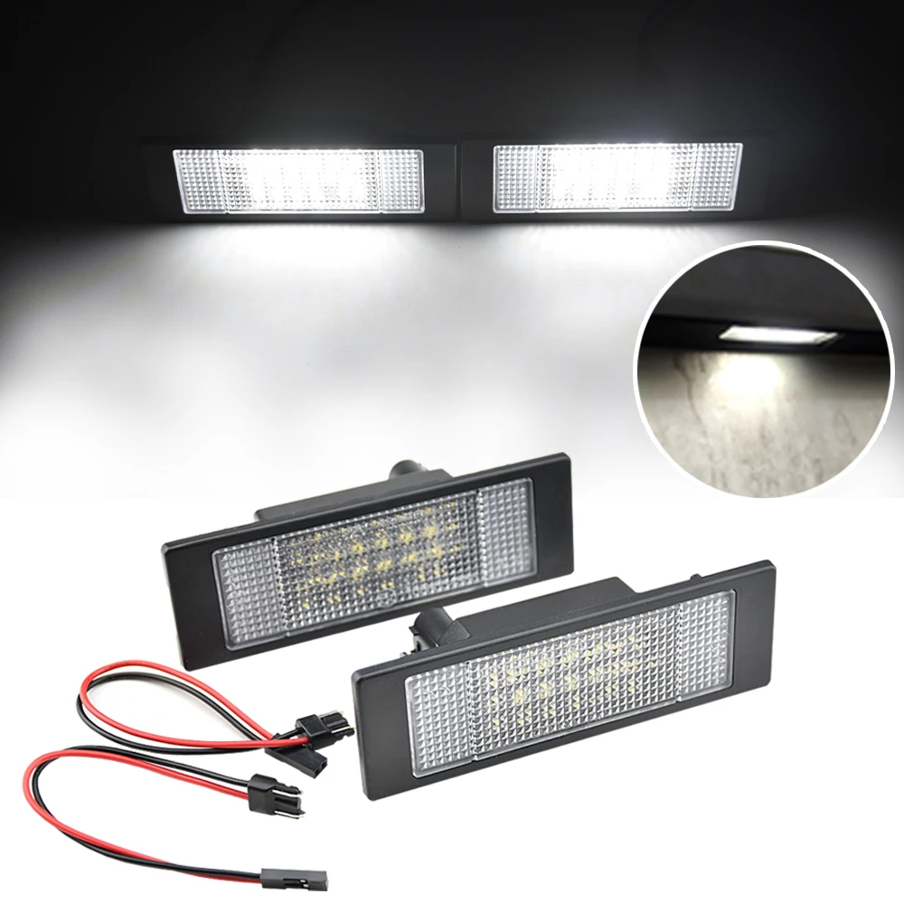 2x LED License Plate Lights For BMW 1Series E81 E87 F21 F20 6Series E63 E64 F06 F12 F13 X2 X4 Z4 For MINI F54 R60 R61