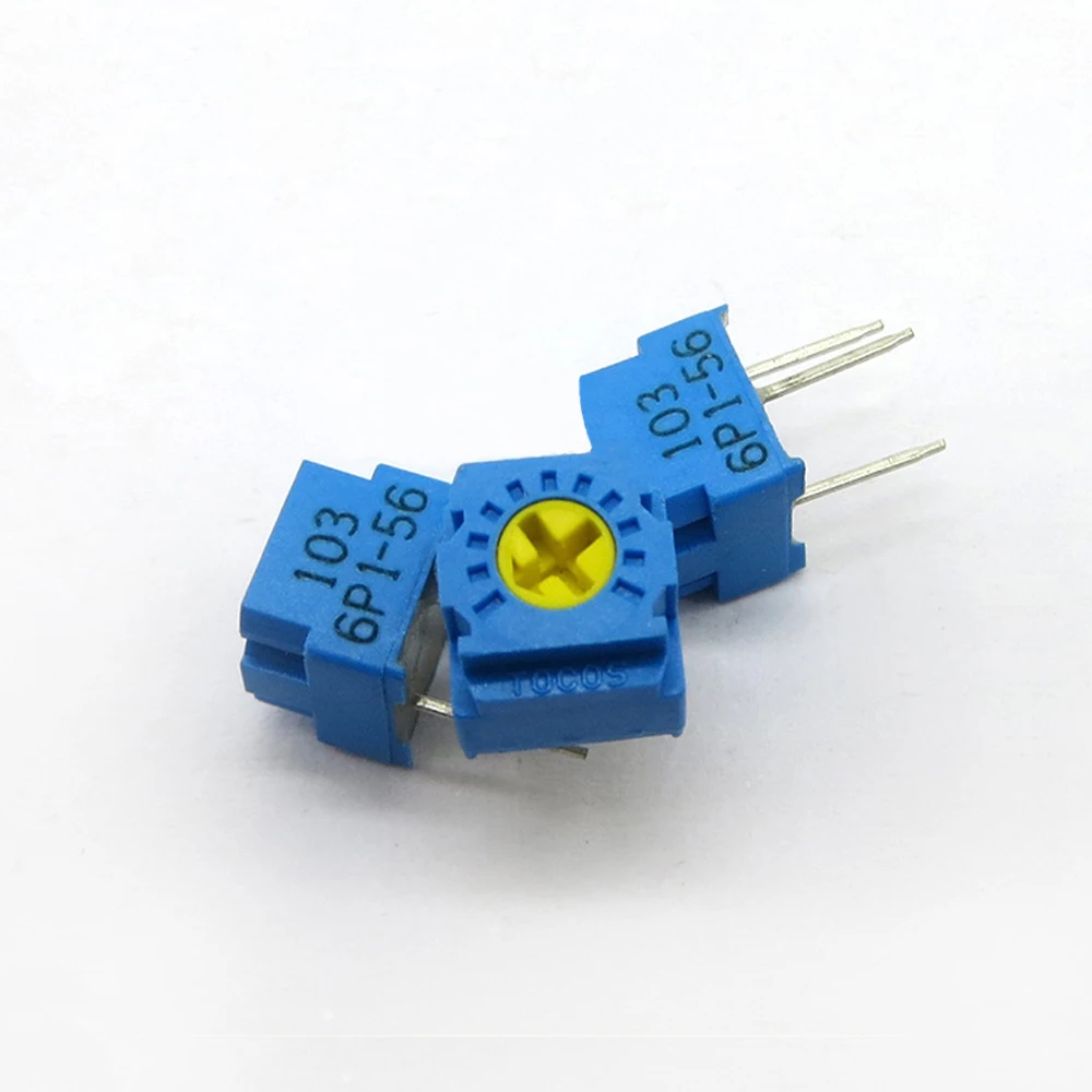 

5PCS GF063P1 Potentiometer 1K 2K 5K 10K 20K 50K 100K 200K 500K 1M Precision Adjustable Resistance Potentiometer