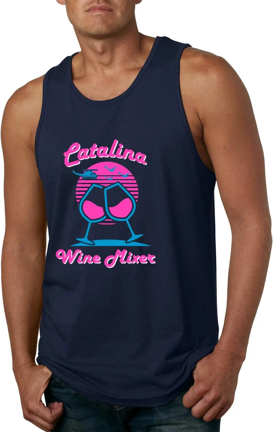 

Simple Design Men's Casual Tank Tops Cheers Graphic Summer Outdoor Seaside Travel Holiday Sleeveless Vest Loose Daily Trendy Top