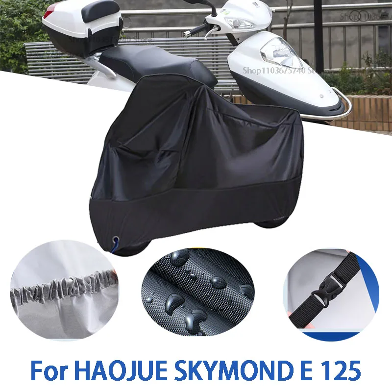 

Motorcycle Full Covers For HAOJUE SKYMOND E 125 Car Outdoors Sun Protection Dust No Ear Thickened Oxford Clothcover Accessories