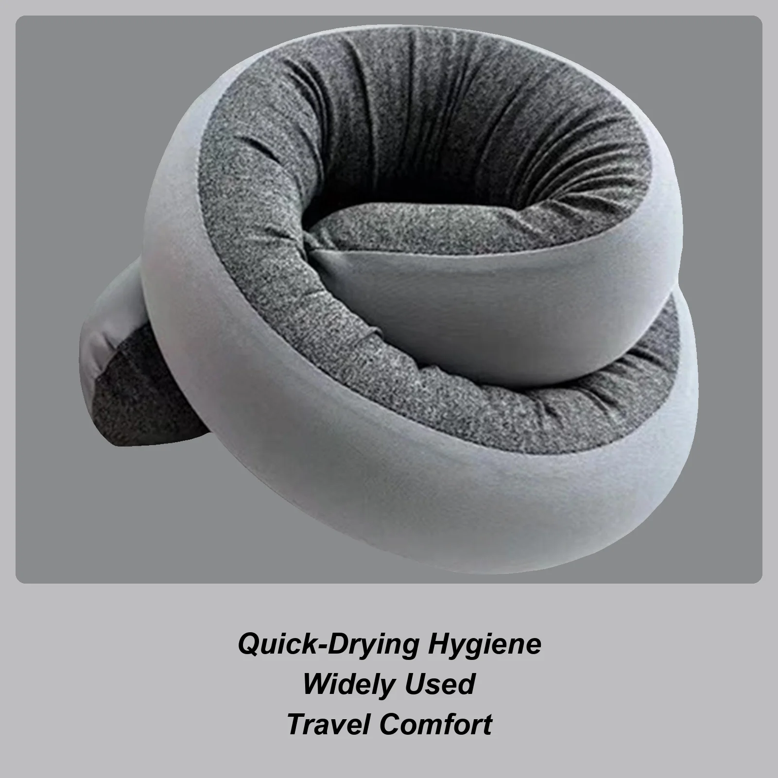 

Travel Pillow Flexible Spiral Wrapping Headrest Washable Travel Pillows For Airplanes For Home Office Car Rides Airplane Road