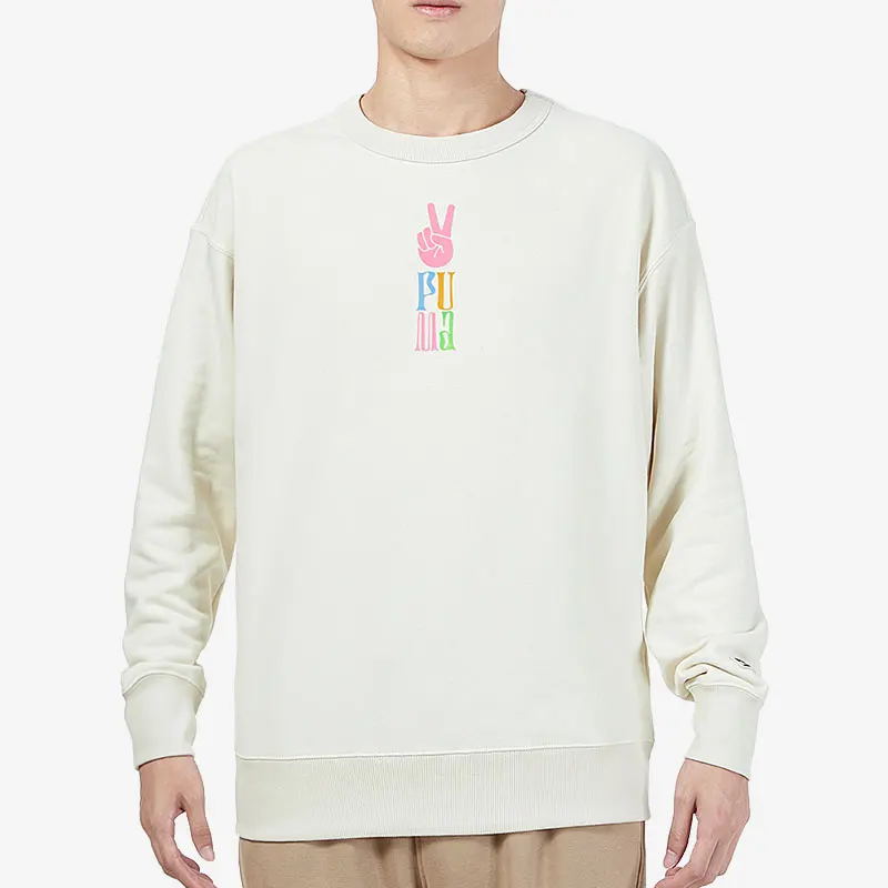 

Puma Genuine Current Season New Men's Round Neck Printed Sports Casual Hoodie 533037-73