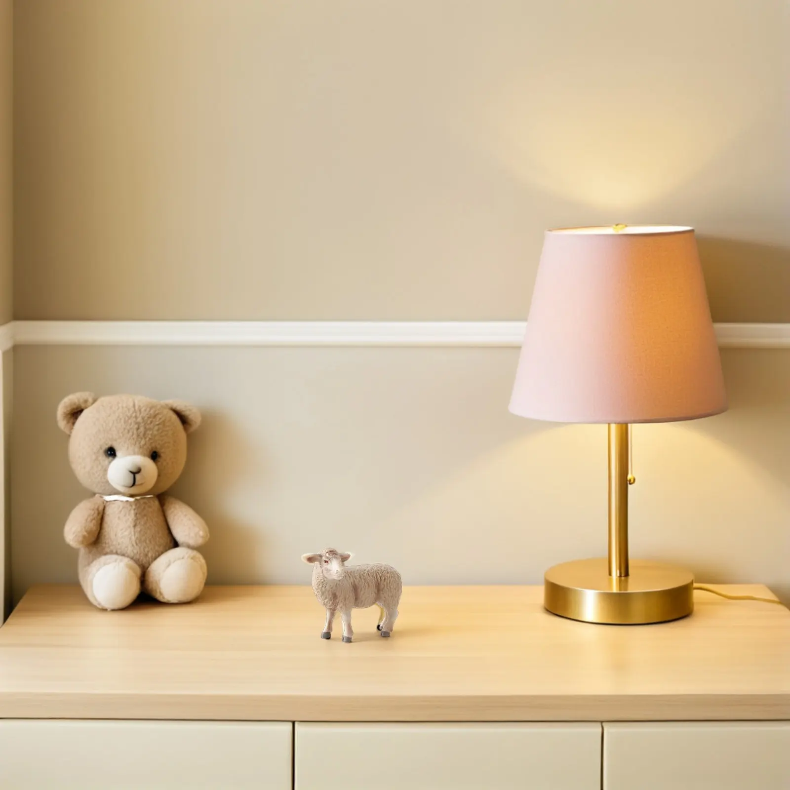 

1 шт. Имитация овечки, реалистичная фигурка животного, украшение для дома, креативная скульптура овечки, реквизит для фотосессий, подарок для комнаты или офиса