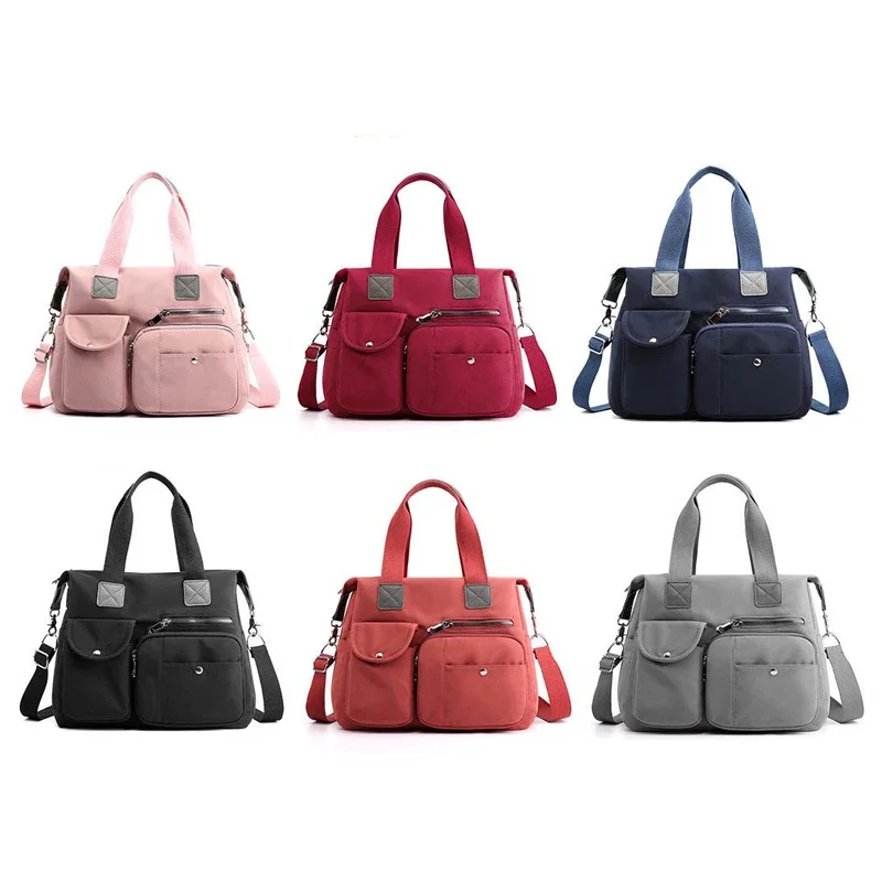 Xouham Vrouwen Schoudertassen Europese Amerikaanse Stijlen Nylon Crossbody Tas Dames Casual Handtas Grote Capaciteit Reiszak