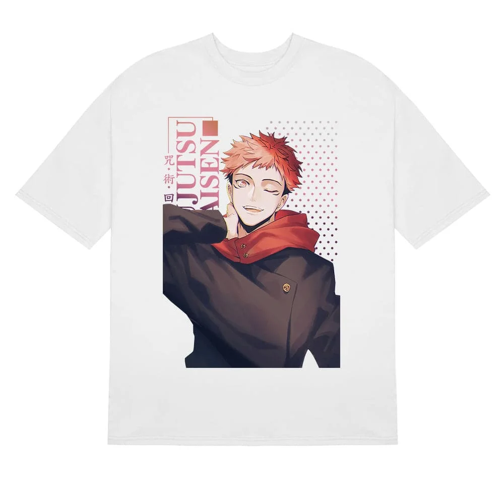 Itadori Yuji Jujutsu Kaisen T-Shirt - Winking Design