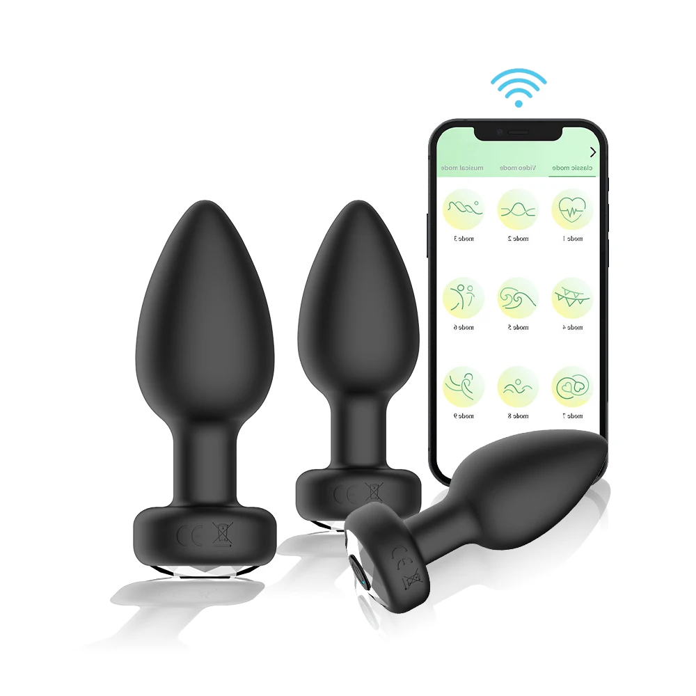 Anal Plug Wireless remote control APP vibration masturbation silicone anal plug female masturbator adult products