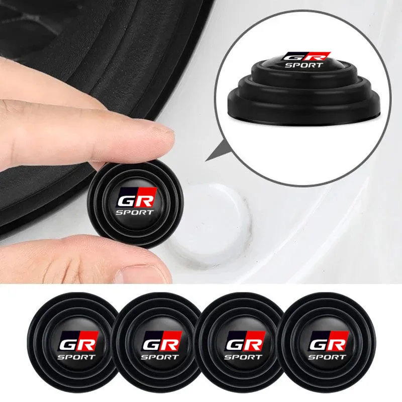 Car Door Shock Stickers Hood Trunk Anti-collision Silicone Adhesive Pads For Toyota Chr Corolla Aygo Yaris Avensis T25 T27 Rav4