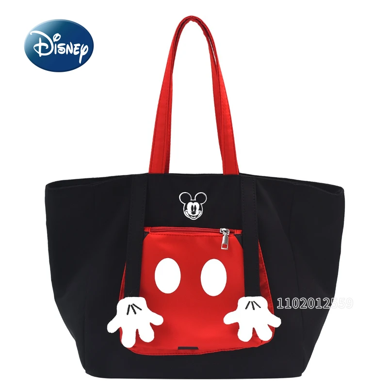 

Новая женская сумка с Микки Диснеем, роскошная брендовая модная женская сумка на плечо, большая вместительная повседневная дорожная сумка для хранения