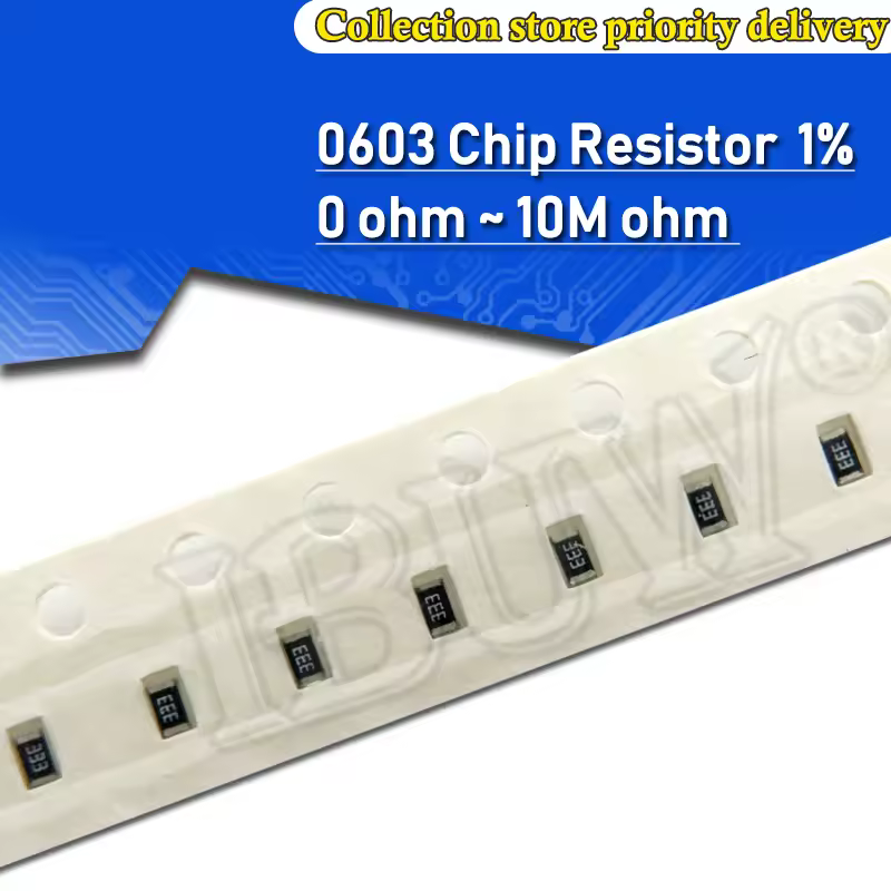 100 Uds 0603 1% resistencia SMD 0R ~ 10M 1/10W 0 1 10 100 150 220 330 470 ohm 1K 2,2K 10K 100K 1M 0R 1R 10R 100R 150R 220R 330R 470R