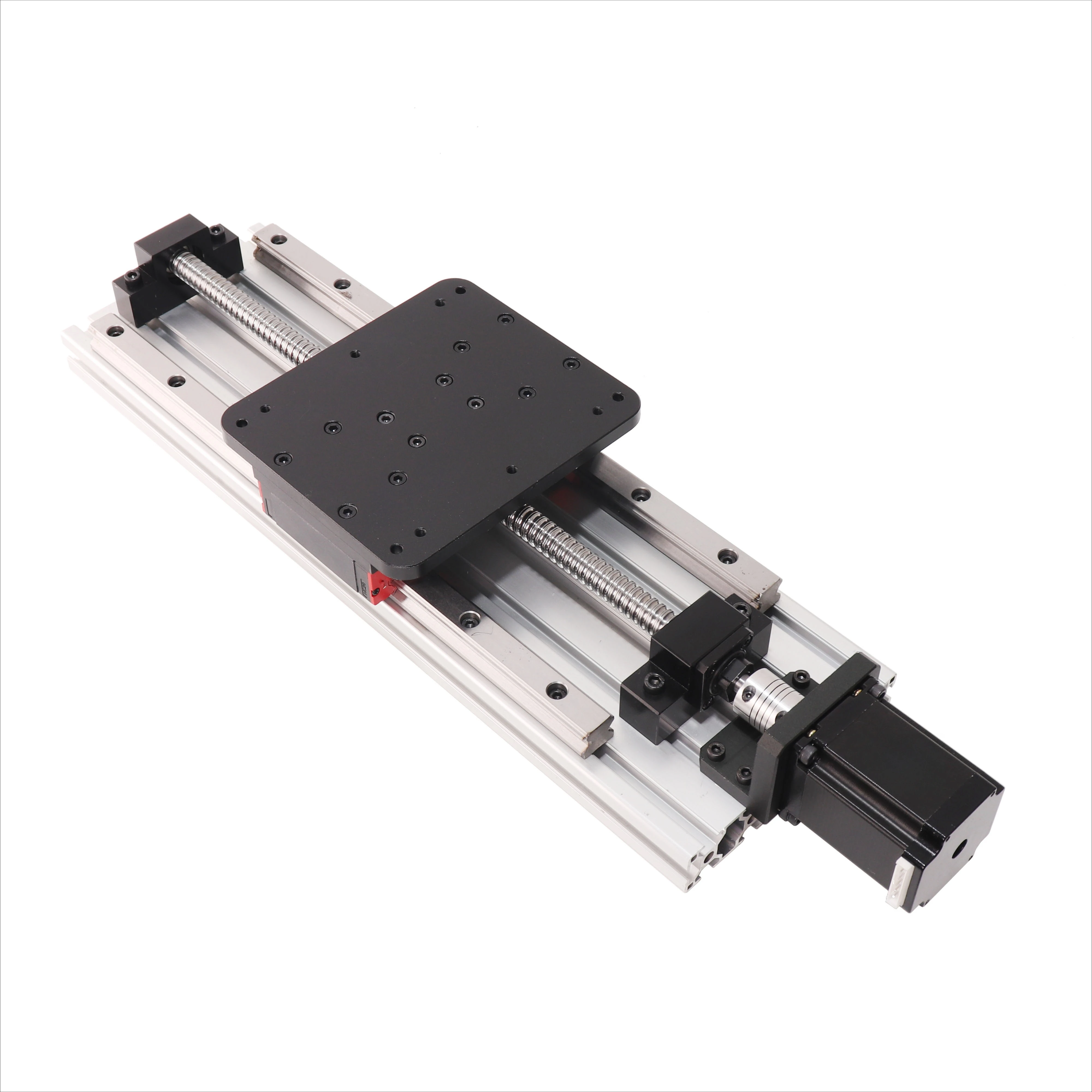 SFU1620 Piano di lavoro Corsa effettiva 500mm HPV10 Guida lineare Nema23 Fresatrice CNC Motore passo-passo Attrezzatura per binario di guida CNC