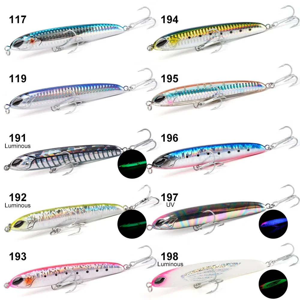 NOEBY Stickbait Heavy Sinking Pencil 115mm 64g 130mm 81g Fishing Lure Artificial Hard Baits for Sea Bass Tuna Fishing Lures