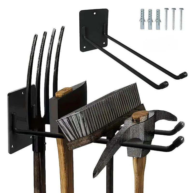Система хранения инструментов, крючки, настенный держатель, многоцелевой органайзер для садовых инструментов для склада, гаражный настенный крючок
