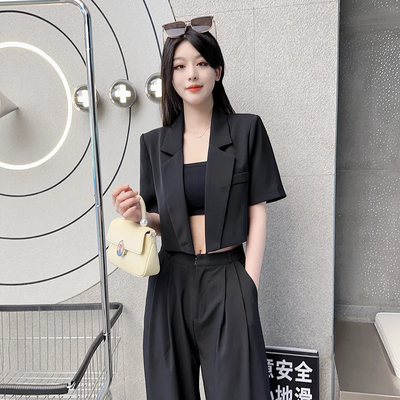 Blazer da donna Alta qualità di bell'aspetto Girly Petto a cuore Seno a tre quarti Cena dignitosa Multi-cintura Esplora antivento