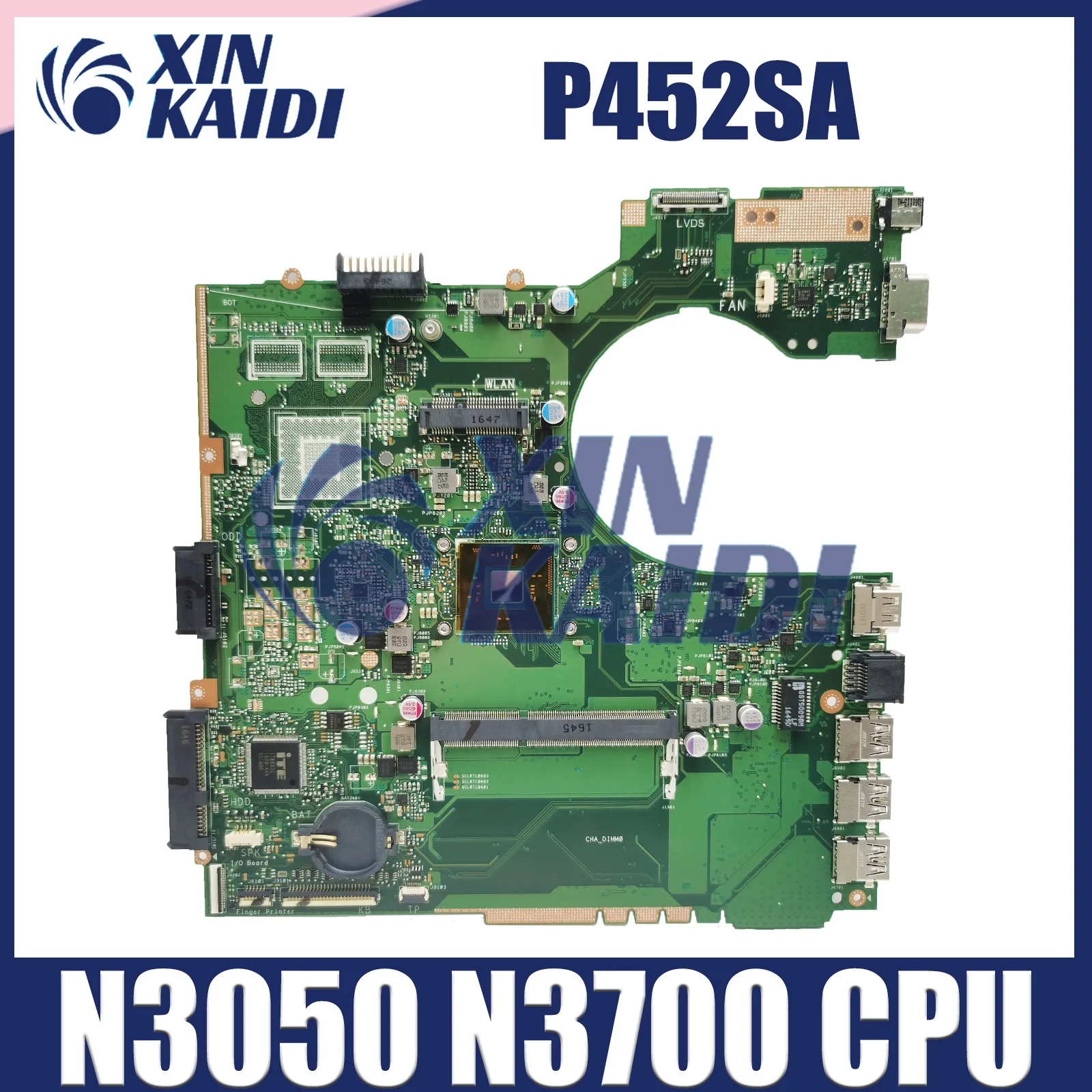 Laptop Motherboard For ASUS P2420SJ P452SA PE452SA PX452SA PX452SJ Computer Mainboard CPU N3050 N3700 DDR3L UMA 100% Working