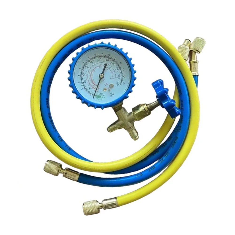 For Air Conditioning Servicing HVAC Manifold Gauge Set As Picture Brass And Plastic Build For R290 R600A Systems