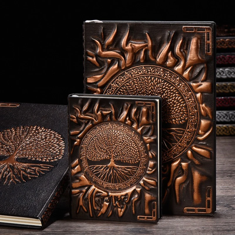 Journal Leather Hardcover - دفتر ملاحظات من الجلد الصناعي بتصميم