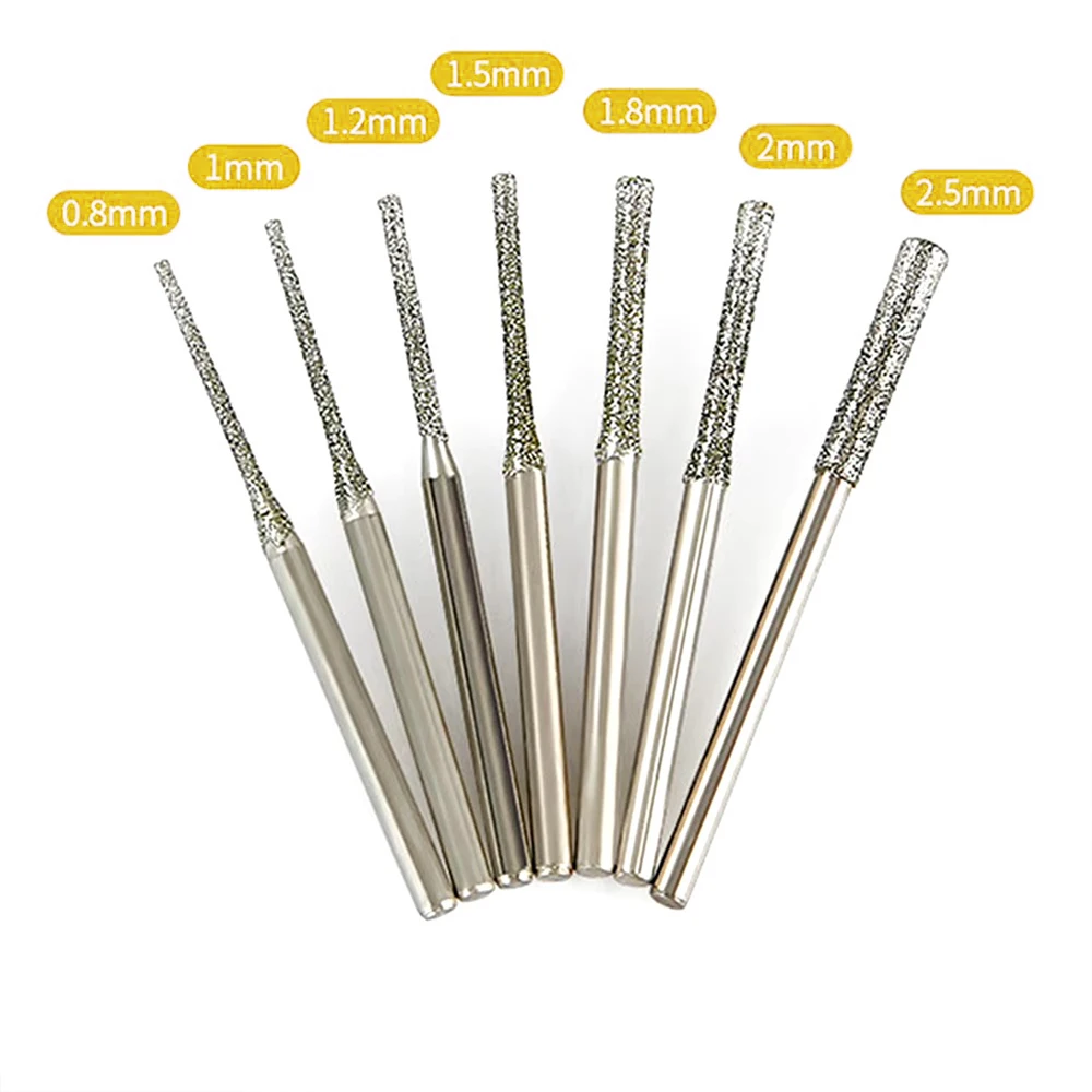 KATWAY 5 قطع لقم الثقب المطلي بالألماس 0.8-2.5 مم - لقم ذات رؤوس دقيقة للبلاط والمجوهرات وحفر الزجاج HH-AA233 #6