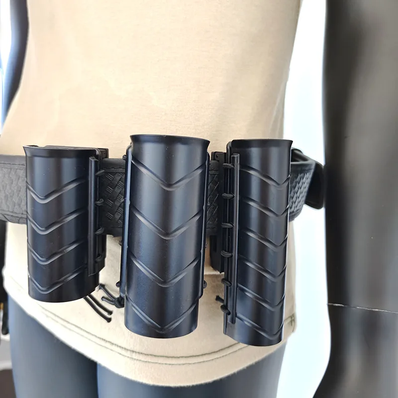 

Чехол-держатель для фонаря и баллончика с перцем с поворотом на 360 градусов, крепление на ремень, быстросъемная кобура, черный