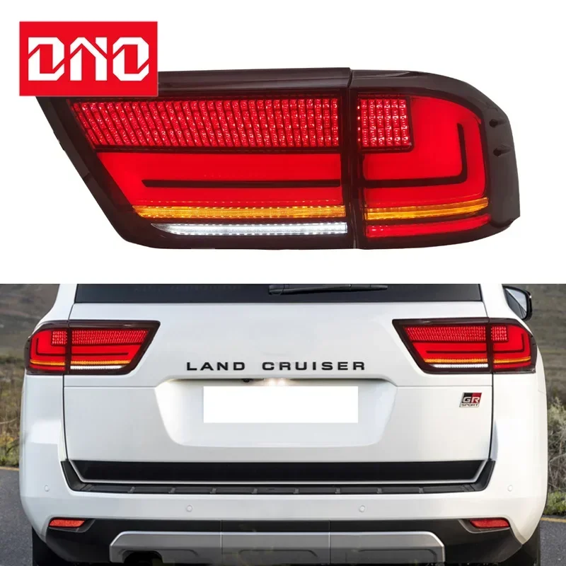 

Car LED 12V Taillights For Toyota Land Cruiser LC300 2022 2023 Rear Running Lamp Brake Reverse Dynamic Turn Signal Tail Light