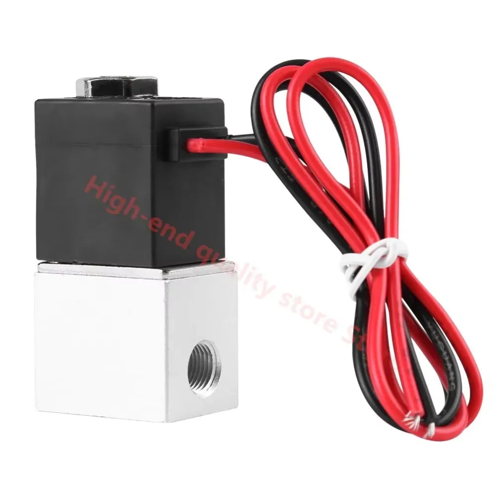 2 weg Pneumatische Porta magnetventil de alumínio 1/8 1/4 "BSP 24 v micro controle medizinismo ventilação luft kompressor pumpe teile 2