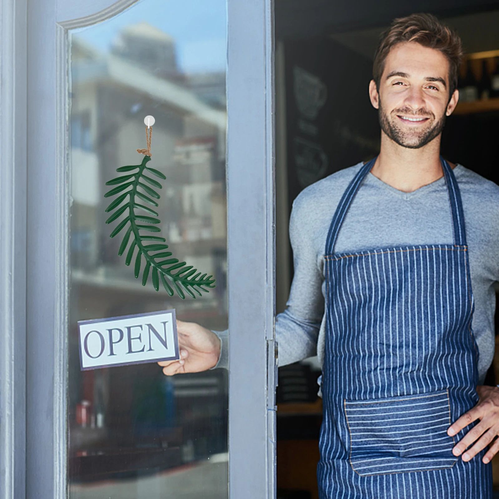 

2pcs Iron Hanging Plaque Metal Tree Leaf Wall Iron Art Wall Decor Decor For Front Door Garden Home Wedding Party Decoration
