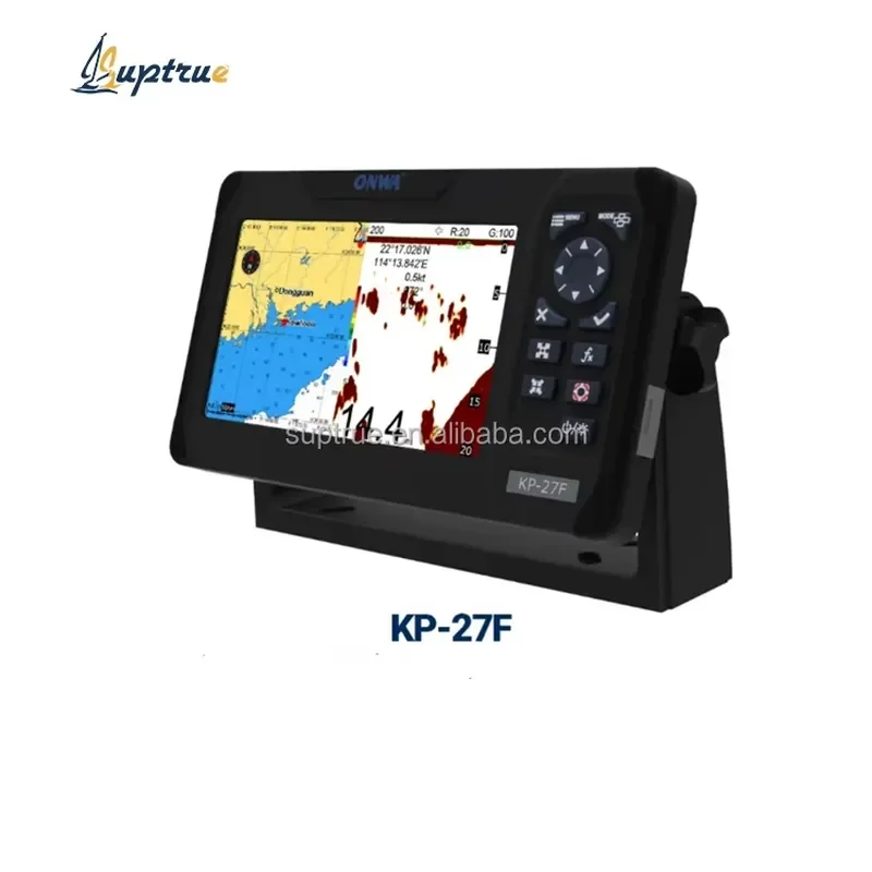 ONWA KP-27F 7 Inch Marine GPS Chart Plotter Built In Fish Finder Sonar Navigation System For Boat Fishing Sea Watercraft Use