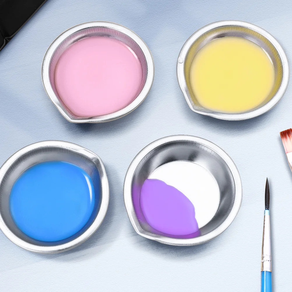 

Small Paint Containers with Lids Easy Pour Palette Watercolor Paints Pigment Tray Student