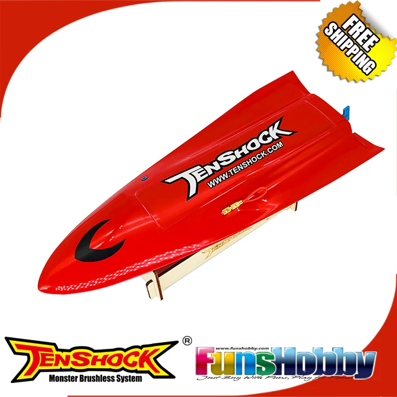 Tenshock Mini ECO volador Glass/carbon Firber ARTR BOAT With viper Motor BX40 ESC