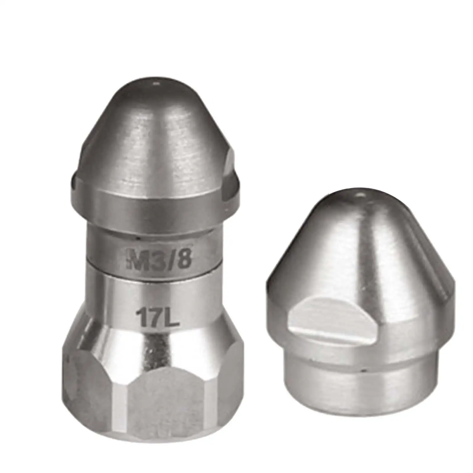 Sewer Jet Nozzle Front 1 Rear 6 High Pressure Spray Head Discharge Pipe Nozzles