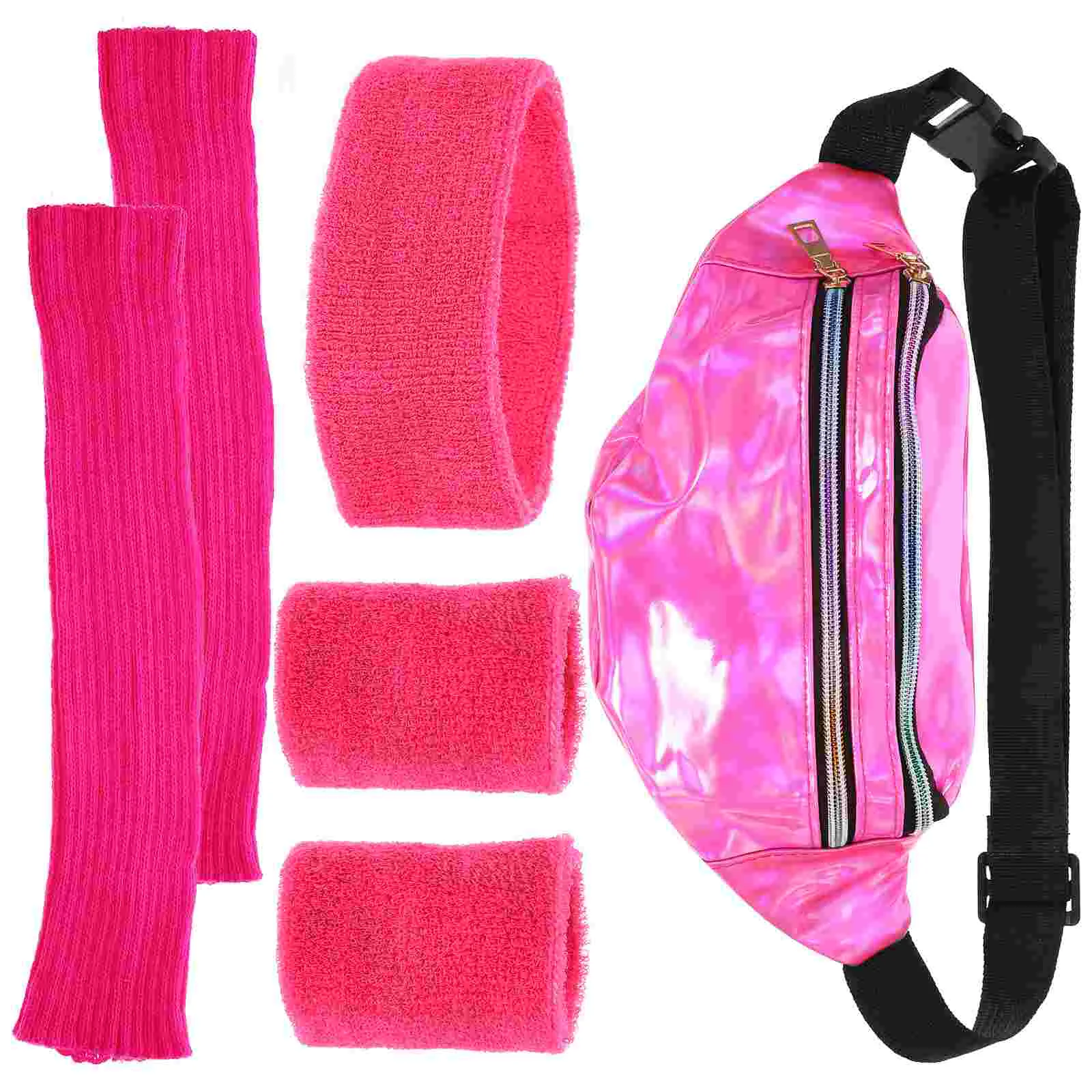 

Accessories Neon Leg Warmer Set Wrist Band 80s Headband for Women Sports Warmers Women's