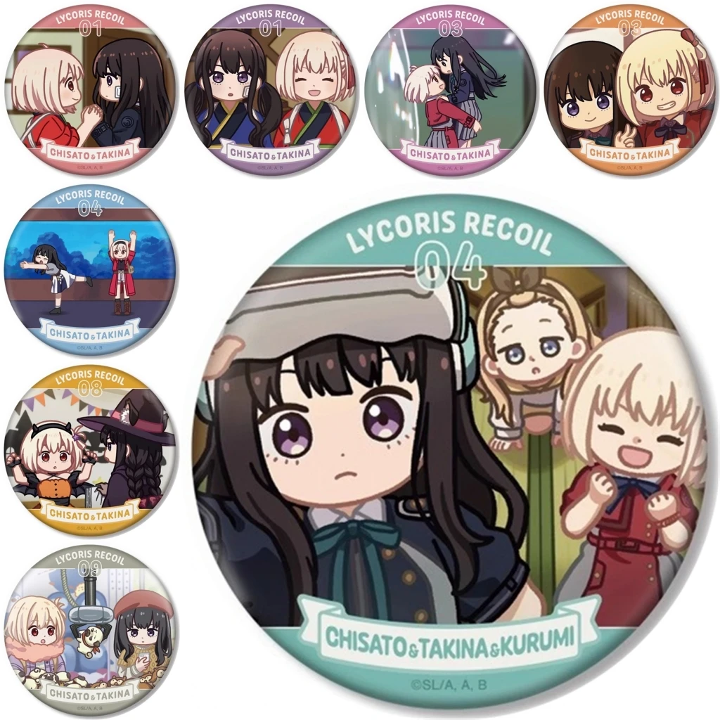 

58 мм аниме-унитаз Ханако-кун Яширо Нене Мицуба Хьюга Нацухико Косплей Костюм Значок Булавка SPTE Жесть Брошь ﻿ Опора