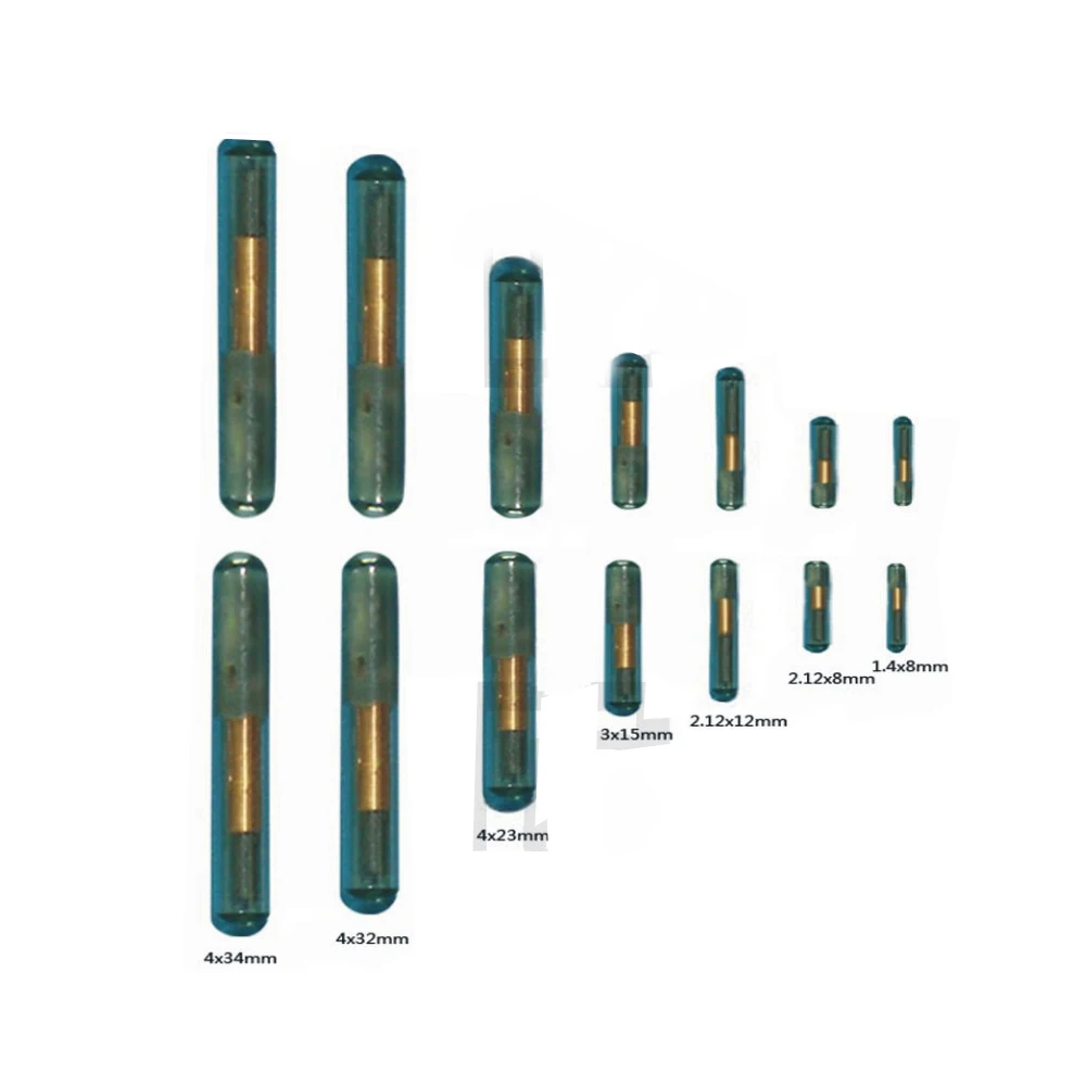 1000pcs/lot EM4305 Animal Microchip International Standard 134.2KHz FDX-B ISO11785 Or 125KHZ EM4100 Format