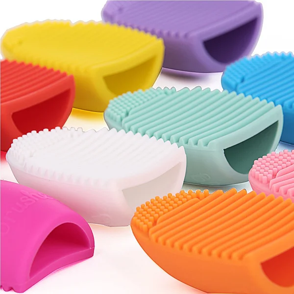 

Silicone Brush Egg Purple Small Handheld Cleaner for Gentle Deep Wash Eco-Friendly Non-Toxic Makeup Tool for Frequent