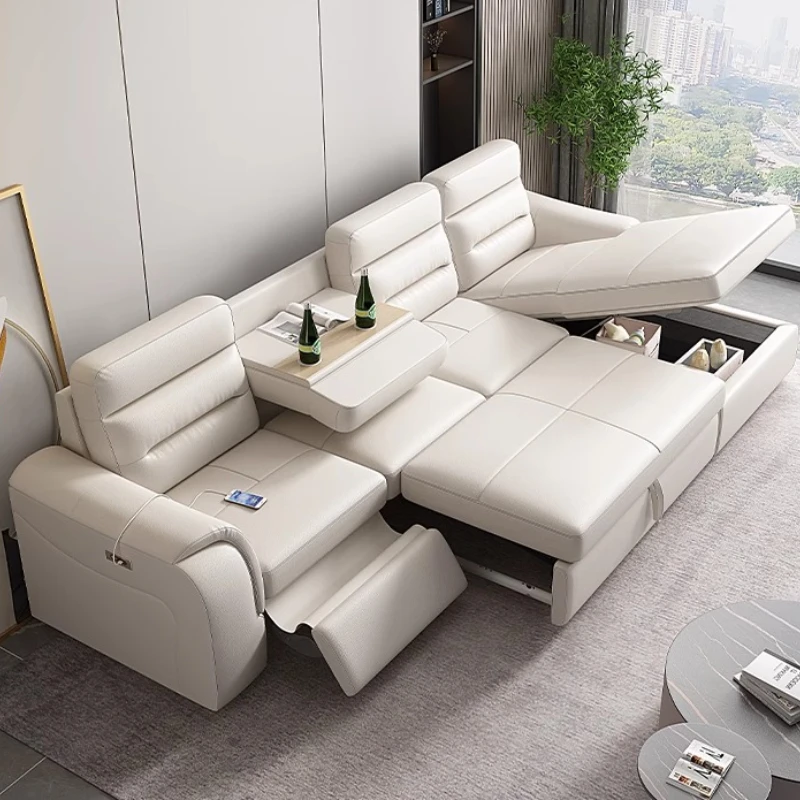 

Leather Modern Sofa Minimalist Electric Luxury Garden Sofa Floor Comfortable Salas Y Sofas Muebles Economicos Home Accessories