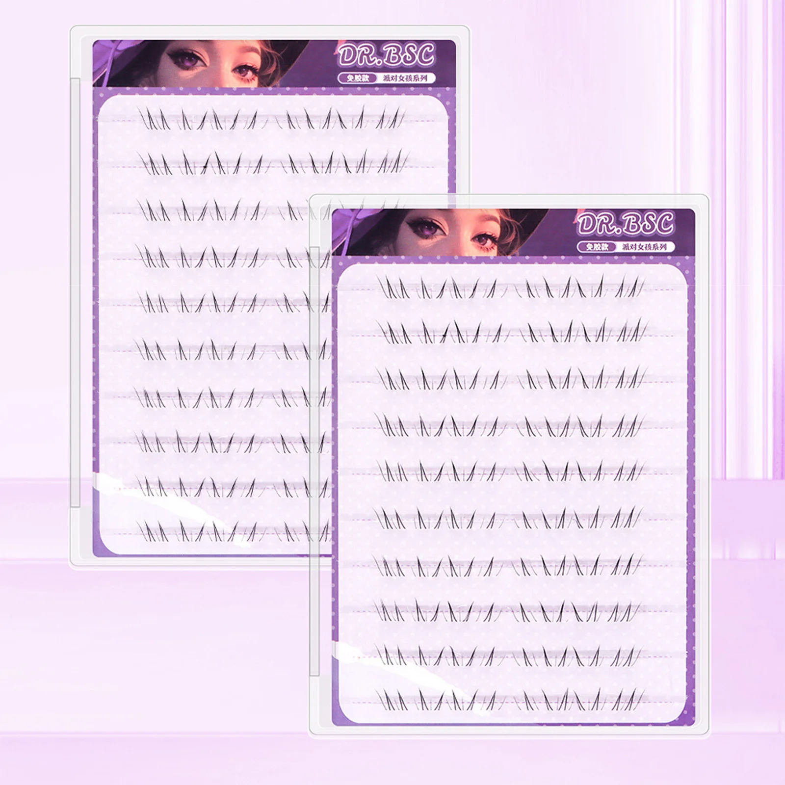 Ciglia inferiori naturali Ciglia da 5-7 mm Ciglia finte segmentate fatte a mano per il trucco quotidiano Ciglia inferiori Manga