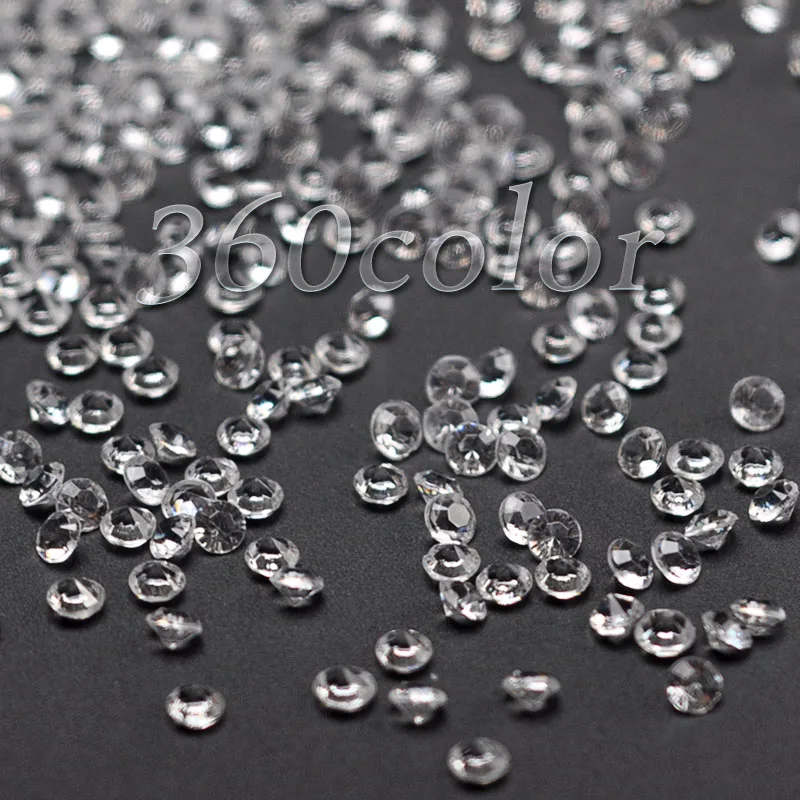1000pcs/lot Diamond Confetti Artificial Crystal Wedding Table Scatter Bridal Shower Party Decoration 4.5mm 1/3Carat