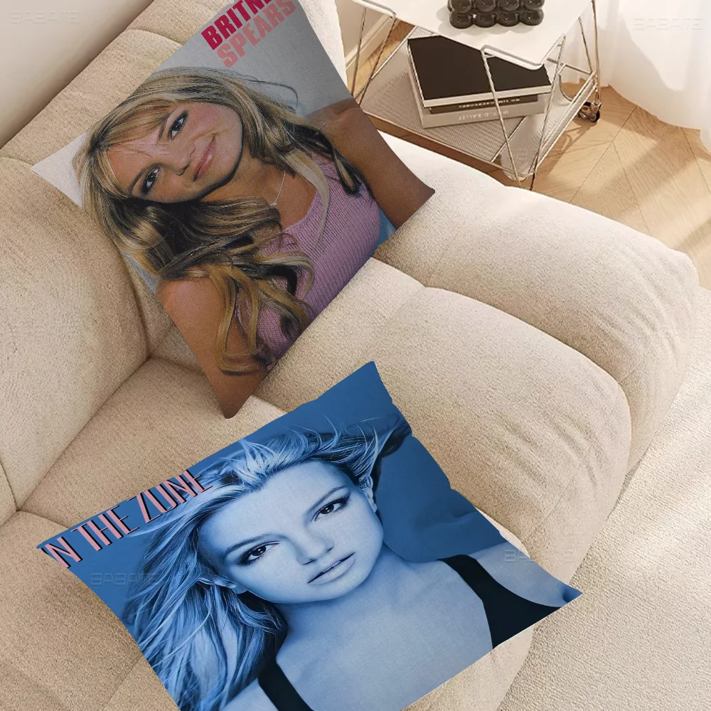 Singer Britney Spears Cushion Cover Pillowcase Upholstery Sofa Throw Pillow Home Decor Pillowcas