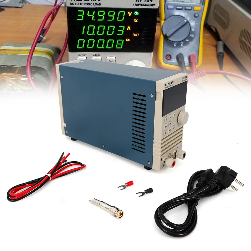 Kp184 Enkelkanaals Dc Elektronische Laadtester Batterijcapaciteit Tester 4 Belastingsmodi Verschillende Testfuncties 150V 0-400W 0-40a