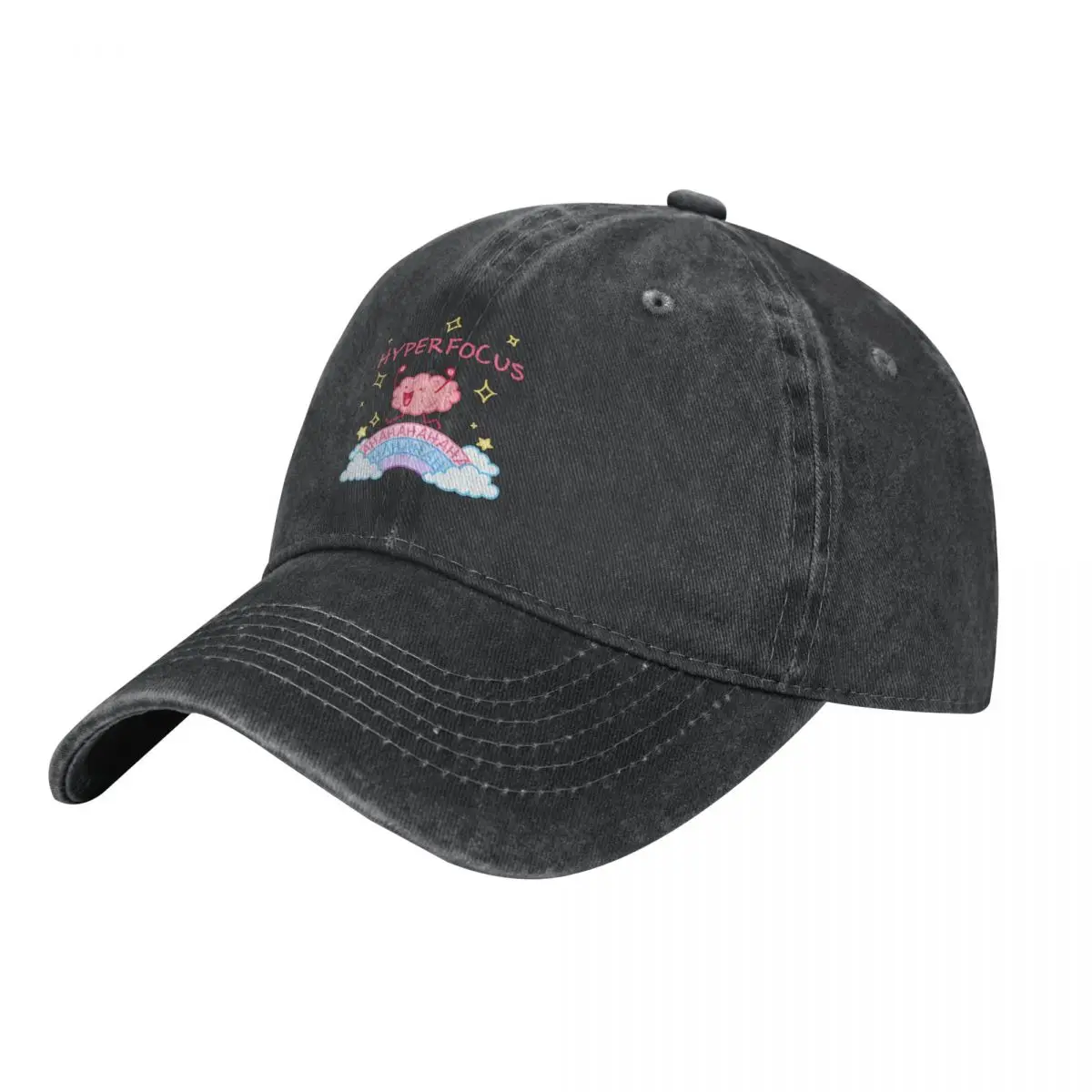 

ADHD Hyperfocused Cowboy Hat tea Hat Bobble Hat New In The Big Size Women Hats Men's