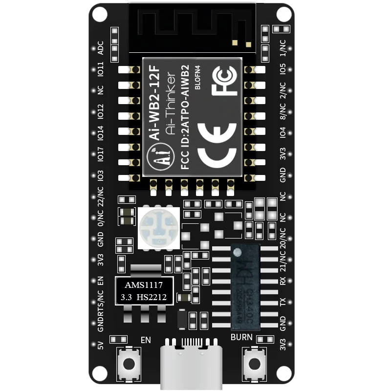 Ai-WB2 Ai-WB2-12F WiFi+BLE two in one module compatible package ESP-12F ESP8266 ESP32-C3 Ai-WB2-12F 01M 13U 32S 07S MI MI-U 01S