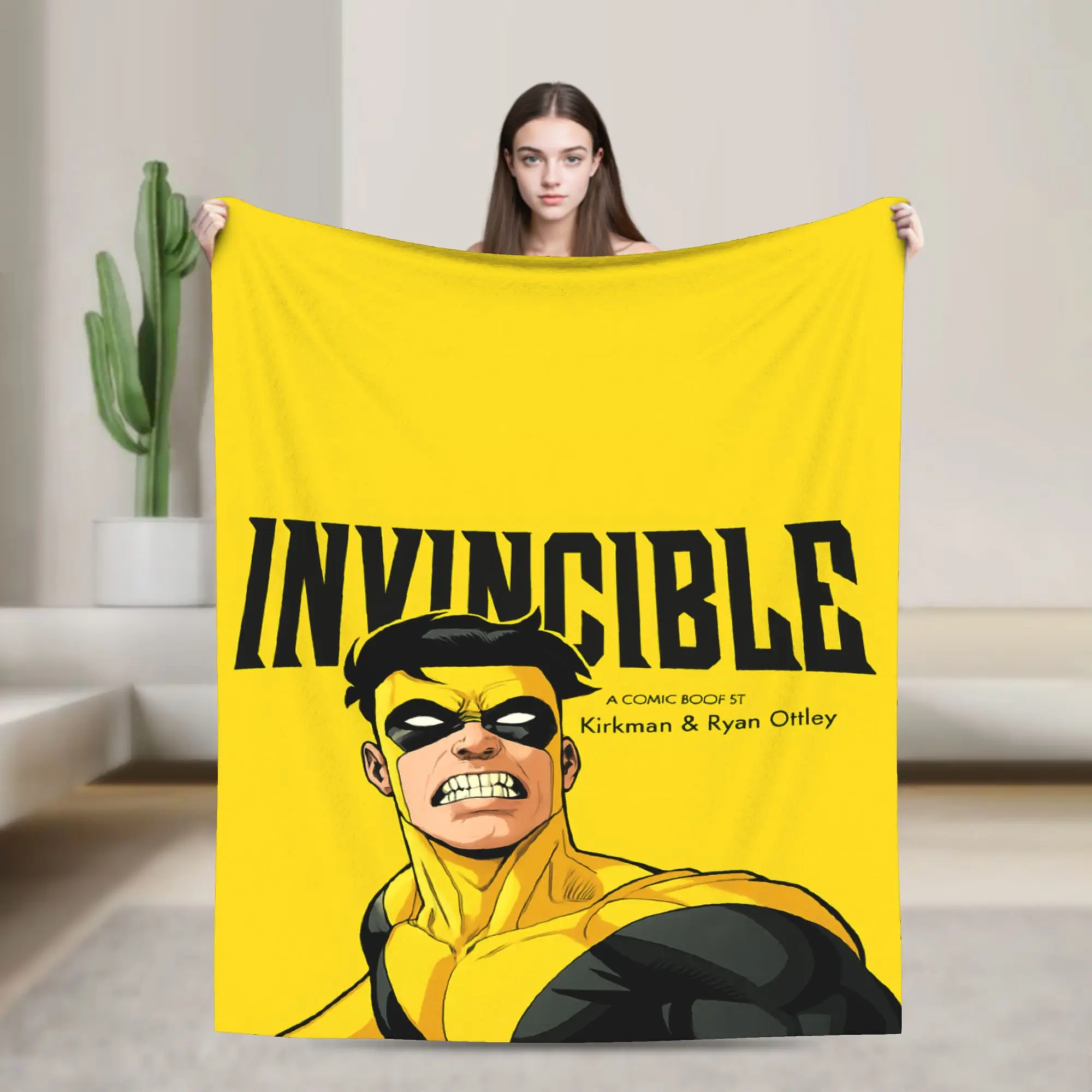 I-Invincible-S Flannel Blanket Winter  Soft Throw Blanket for Students Bedroom Comfortable Bedspread Sofa Bed Cover