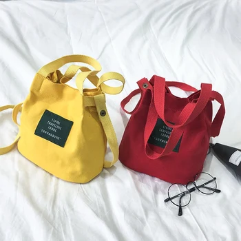 2024 새로운 유행 미니 Canva 버킷 핸드백 여성 Crossbody 동전 지갑 가방 작은 신선한 스타일 핸드백 숙녀