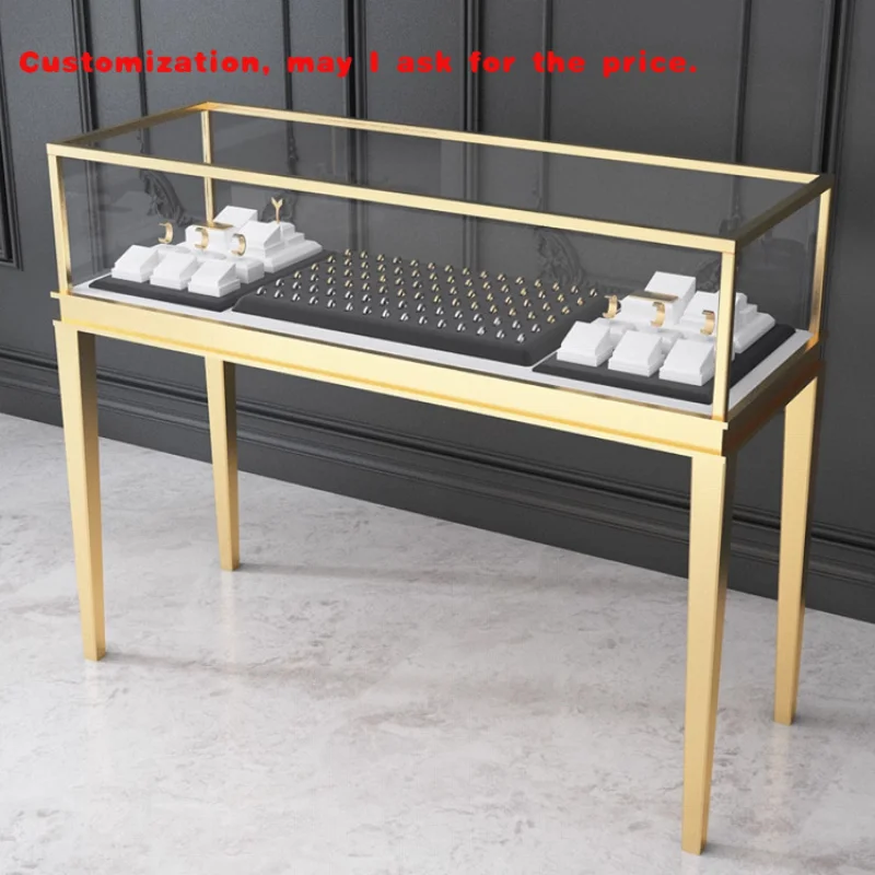 

custom.Luxury Design Glass Storage Store Metal Display Cabinets Jewelry Display Cabinets Display