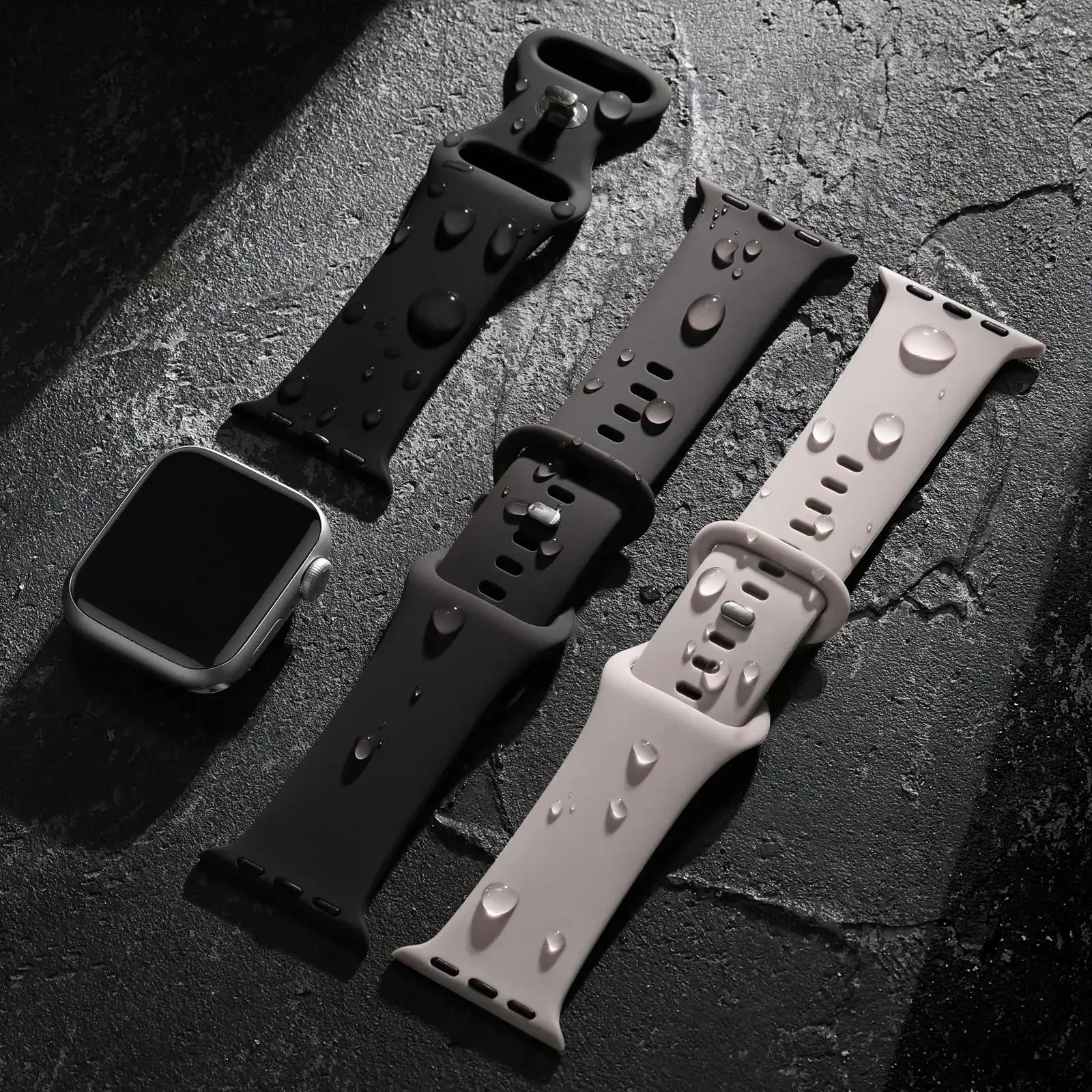 For Apple Watch Band 44mm 40mm 45mm 41mm 49mm 42mm 38mm 46MM Silicone Correa Bracelet IWatch Series 9 8 7 6 5 4 3 10 46mm Strap image 4